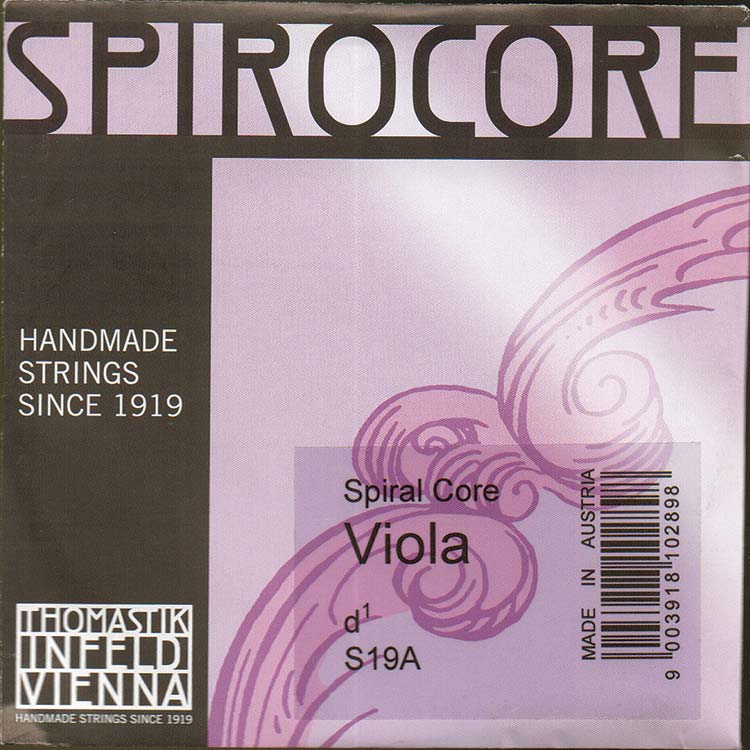 Spirocore Viola D String - alum./steel: Medium