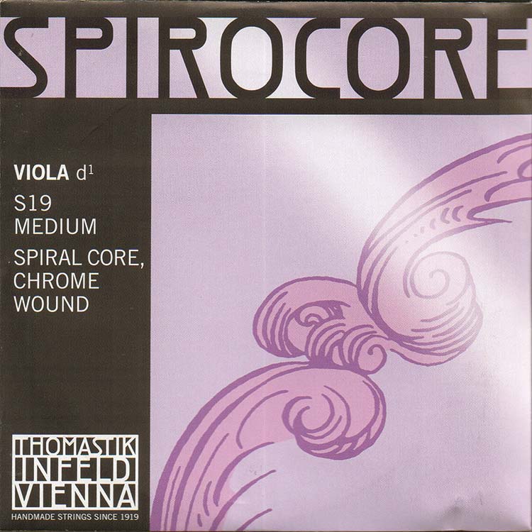Spirocore Viola D String - chrome/steel: Medium