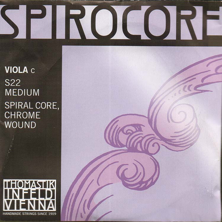 Spirocore Viola C String - chrome/steel: Medium