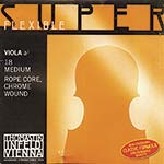 Superflexible Viola A String - chromesteel/steel: Medium