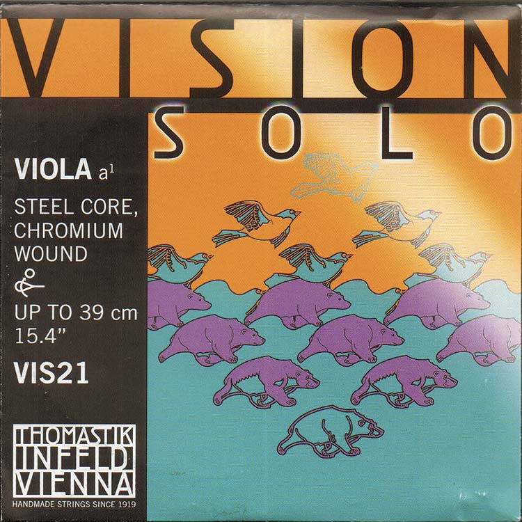 Vision Solo Viola A String - chromium/steel: Medium