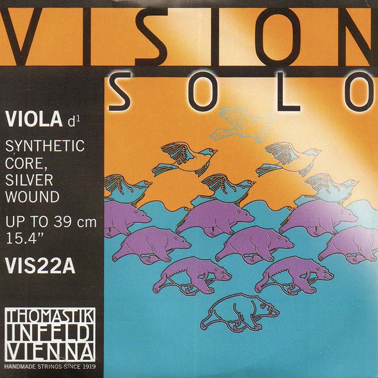 Vision Solo Viola D String - silver/synthetic: Medium