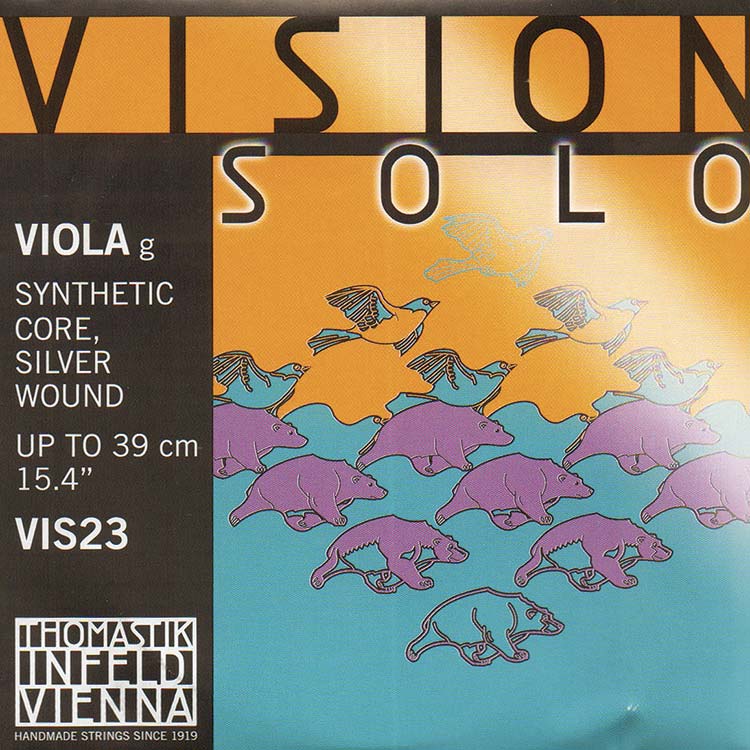 Vision Solo Viola G String - silver/synthetic: Medium