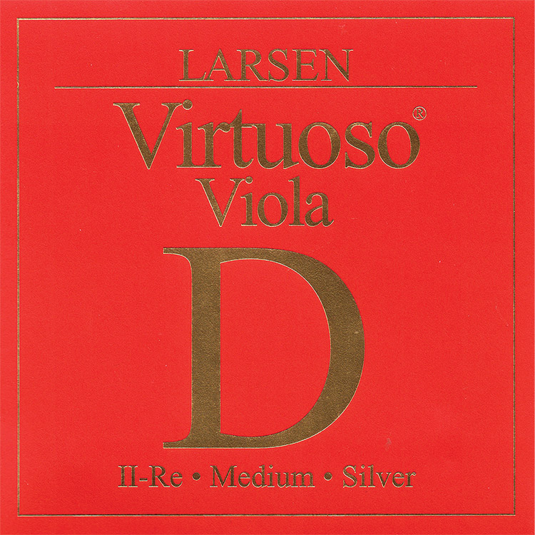 Virtuoso Viola D String, Medium Gauge, Silver Wound on Synthetic Multi-Filament Core