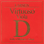 Virtuoso Viola D String, Medium Gauge, Silver Wound on Synthetic Multi-Filament Core
