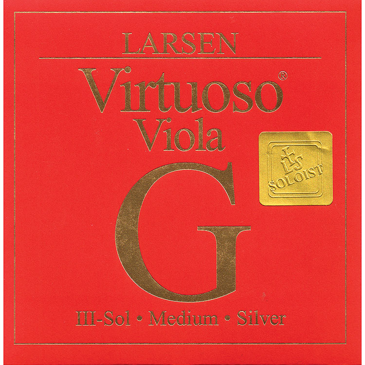 Virtuoso Soloist Viola G String, Medium Gauge, Silver Wound on Synthetic Multi-Filament Core