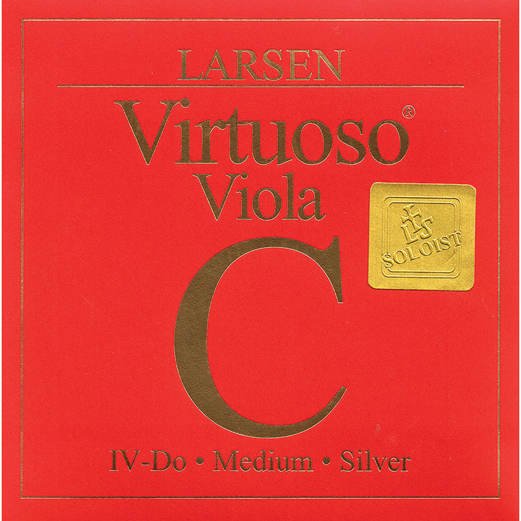 Virtuoso Soloist Viola C String, Medium Gauge, Silver Wound on Synthetic Multi-Filament Core