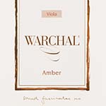 Warchal Amber 15"-16" Viola String Set - Steel/Metal A, loop end