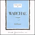 Warchal Brilliant 16"-17" Viola G String - Silver/Synthetic