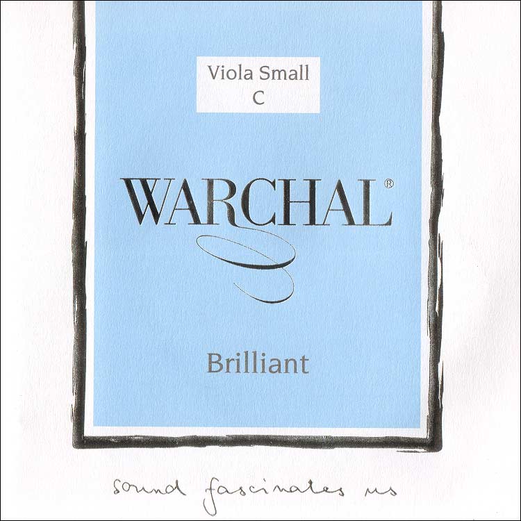 Warchal Brilliant 15"-16" Viola C String - Silver/Synthetic