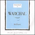 Warchal Brilliant 15"-16" Viola C String - Silver/Synthetic