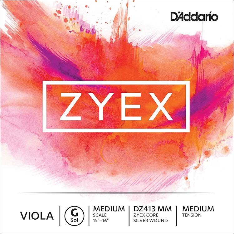 Zyex 15"-16" Viola G String - silver wound: Medium