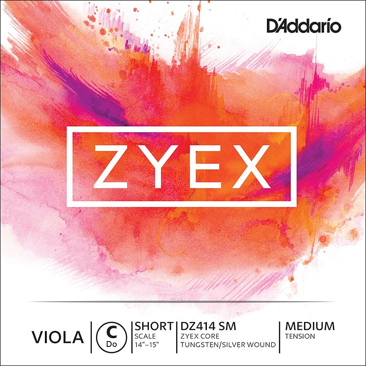 Zyex 13"-14" Viola C String - tungsten-silver wound: Medium