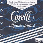 Alliance Vivace Violin E String - steel: Medium, loop end end