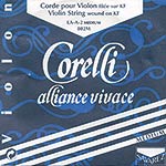 Alliance Vivace Violin A String - alum/synthetic: Medium