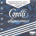 Alliance Vivace Violin D String - silver-alum/synthetic: Medium