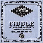 Black Diamond Fiddle String Set - silverplated wound