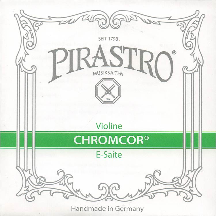 Chromcor 3/4-1/2 Violin E String - chromesteel: Medium, ball end