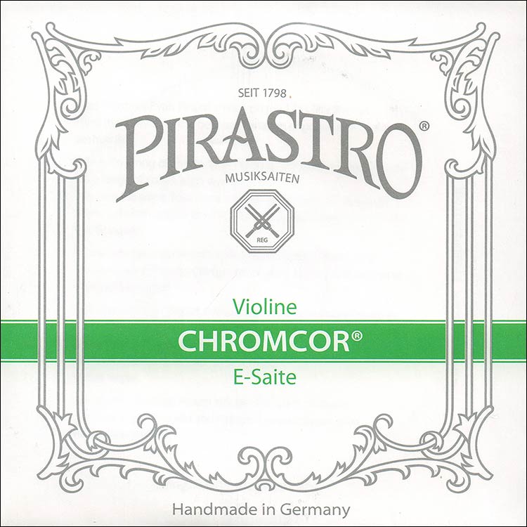 Chromcor 1/4-1/8 Violin E String - chromesteel: Medium, ball end
