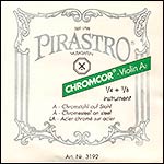 Chromcor 1/4-1/8 Violin A String -  chr/steel: Medium