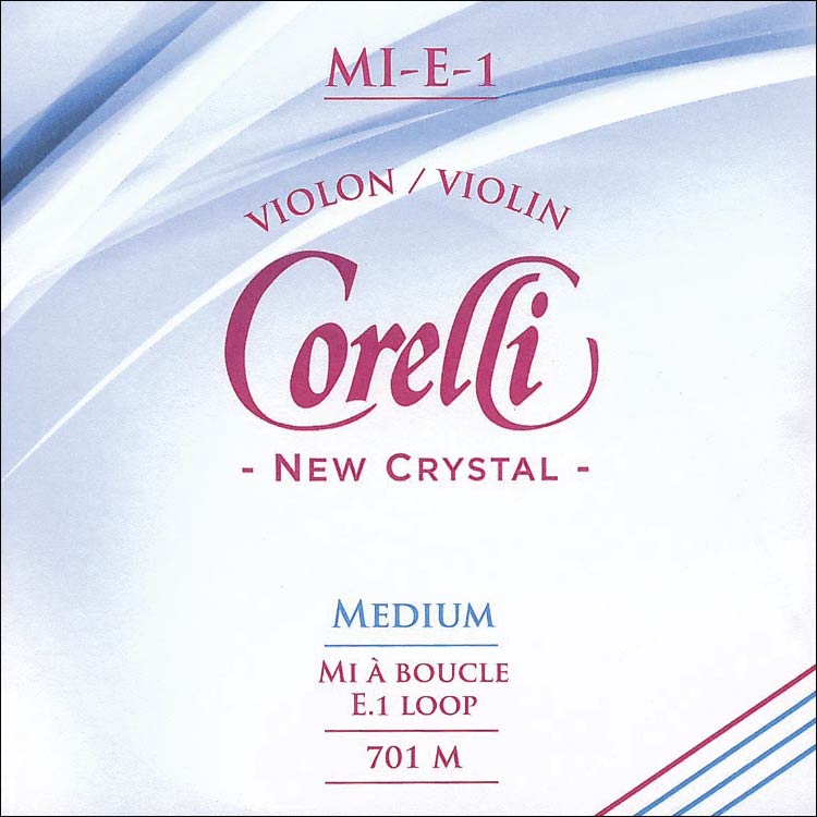 Crystal Violin E String - steel: Medium, ball end