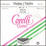 Crystal Violin E String - steel: Medium-light, Ball