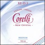 Crystal Violin D String - alloy/stabilon: Medium