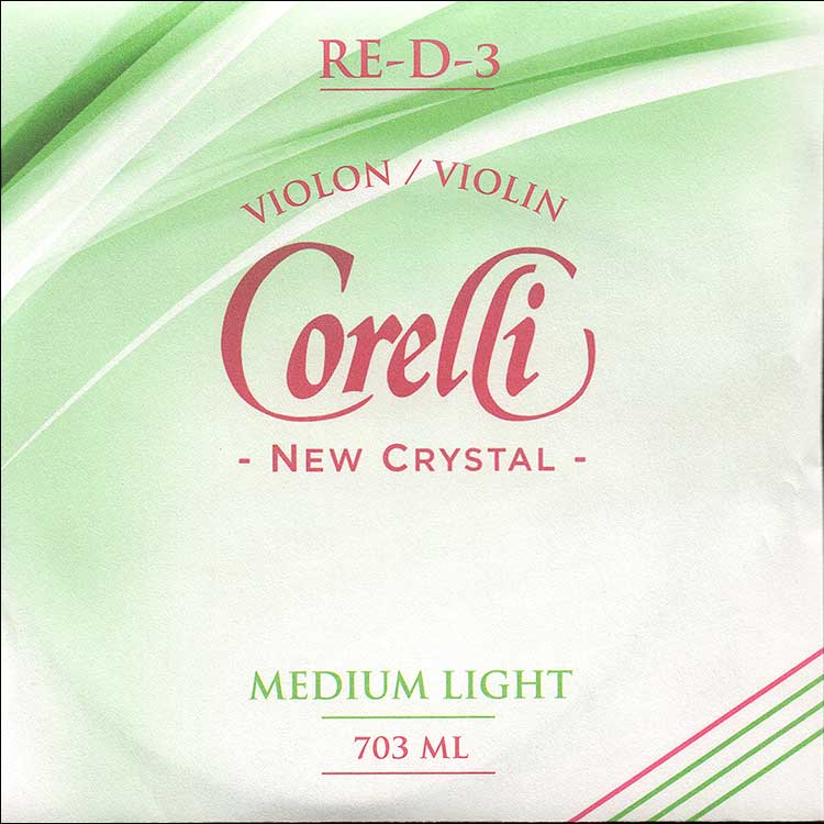 Crystal Violin D String - alloy/stabilon: Medium-light