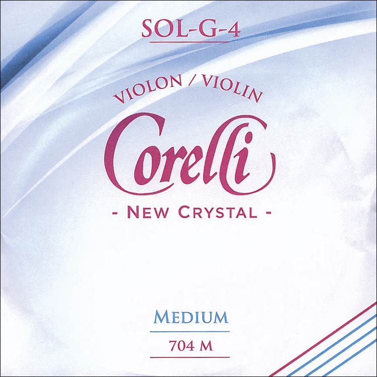 Crystal Violin G String - silver/stabilon: Medium