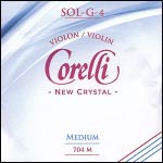 Crystal Violin G String - silver/stabilon: Medium