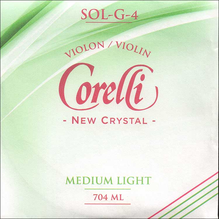 Crystal Violin G String - silver/stabilon: Medium-light