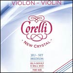 Crystal Violin String Set - Medium, ball end E
