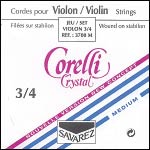 Crystal 3/4 Violin String Set - Medium, ball end E