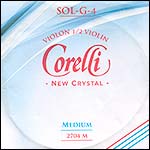 Crystal 1/2 Violin G String - silver/stabilon: Medium