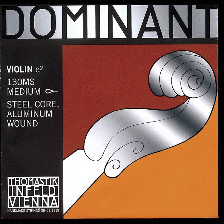 4/4 Dominant Violin E String - Aluminum/Steel: Medium with Loop End
