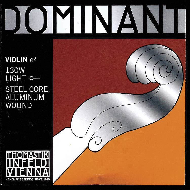 4/4 Dominant Violin E String - Aluminum/Steel: Thin/Weich with Ball End