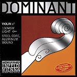 4/4 Dominant Violin E String - Aluminum/Steel: Thin/Weich with Loop End