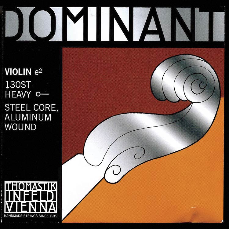 4/4 Dominant Violin E String - Aluminum/Steel: Thick/Stark with Ball End