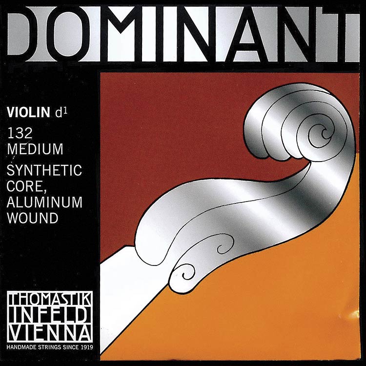 4/4 Dominant Violin D String - Aluminum/Perlon: Medium