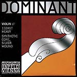 4/4 Dominant Violin D String - Silver/Perlon: Thick/Stark