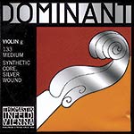 4/4 Dominant Violin G String - Silver/Perlon: Medium