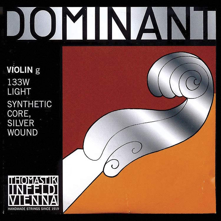 4/4 Dominant Violin G String - Silver/Perlon: Thin/Weich
