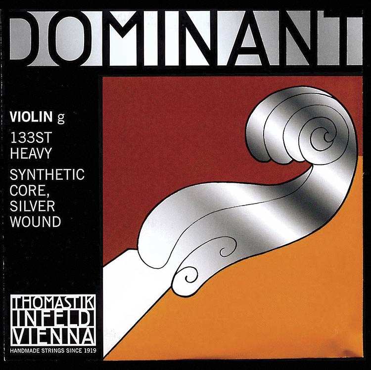 4/4 Dominant Violin G String - Silver/Perlon: Thick/Stark
