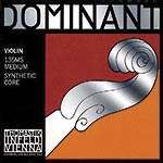 4/4 Dominant Violin String Set with Wound Loop End E - Medium
