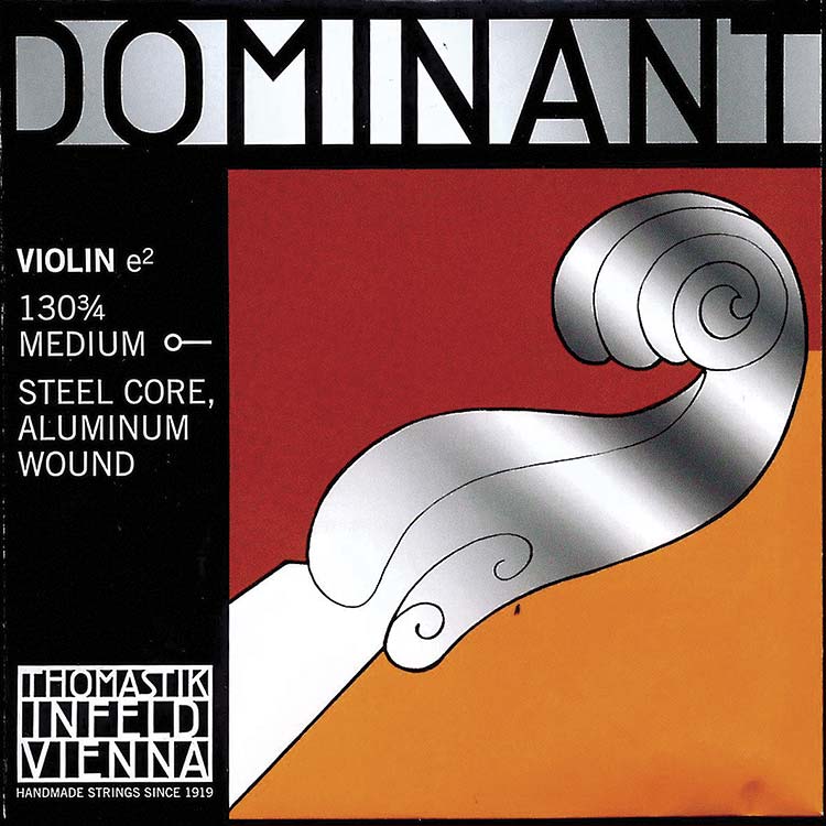 Dominant 3/4 Violin E String - Aluminum/Steel with Ball End
