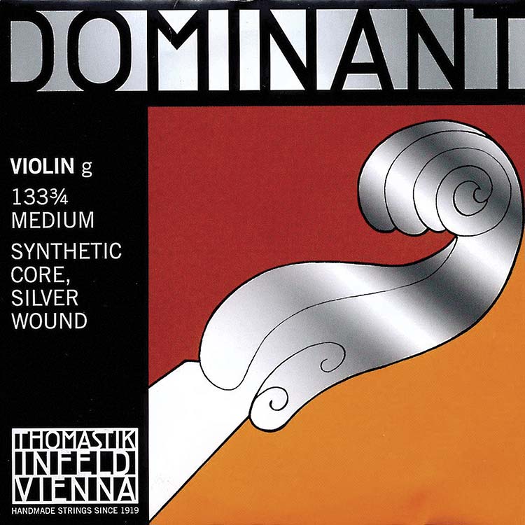 Dominant 3/4 Violin G String - silver/perlon
