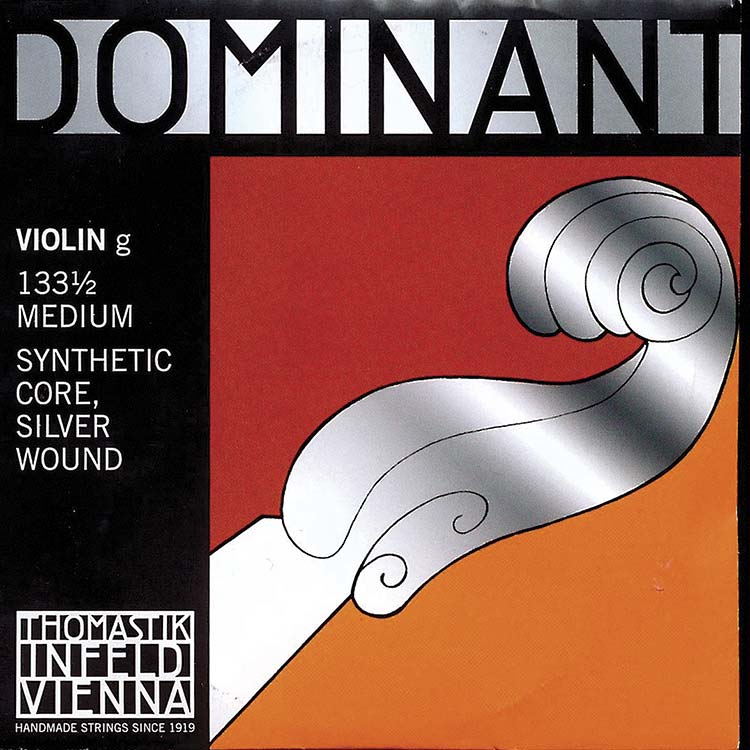 Dominant 1/2 Violin G String - Silver/Perlon