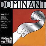 Dominant 1/4 Violin D String - Silver/Perlon