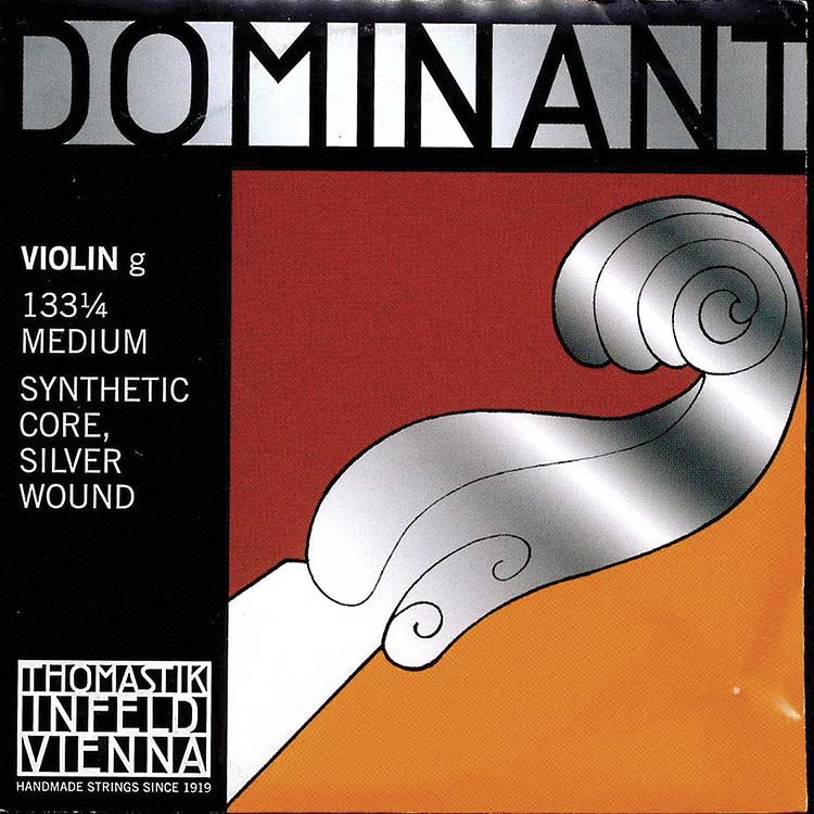 Dominant 1/4 Violin G String - Silver/Perlon
