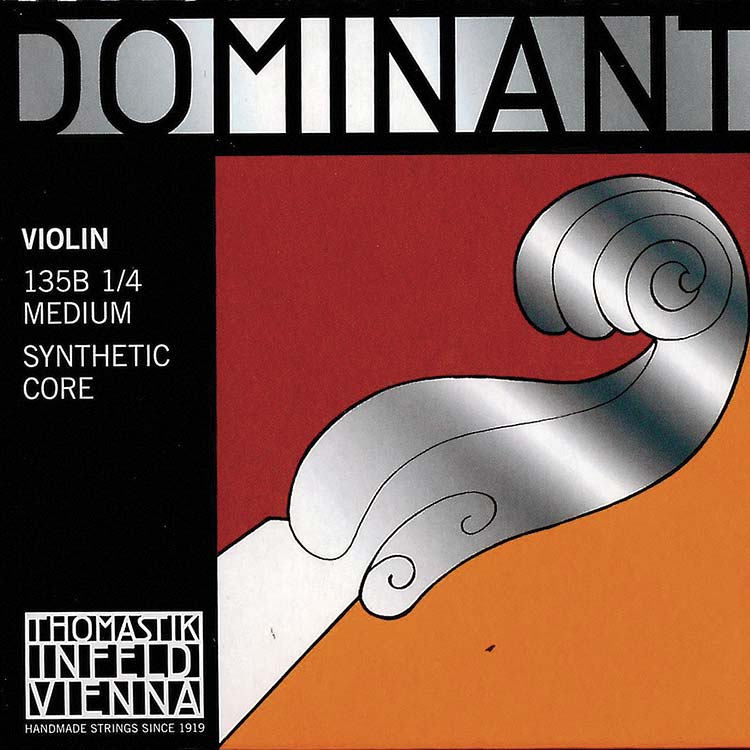 Dominant 1/4 Violin String Set - Medium with Steel Ball End E